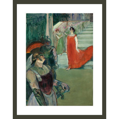 L'opéra Messalina «à Bordeaux (Messaline descend l'escalier bordé de figurants)» par Henri de Toulouse-Lautrec, impression giclée encadrée