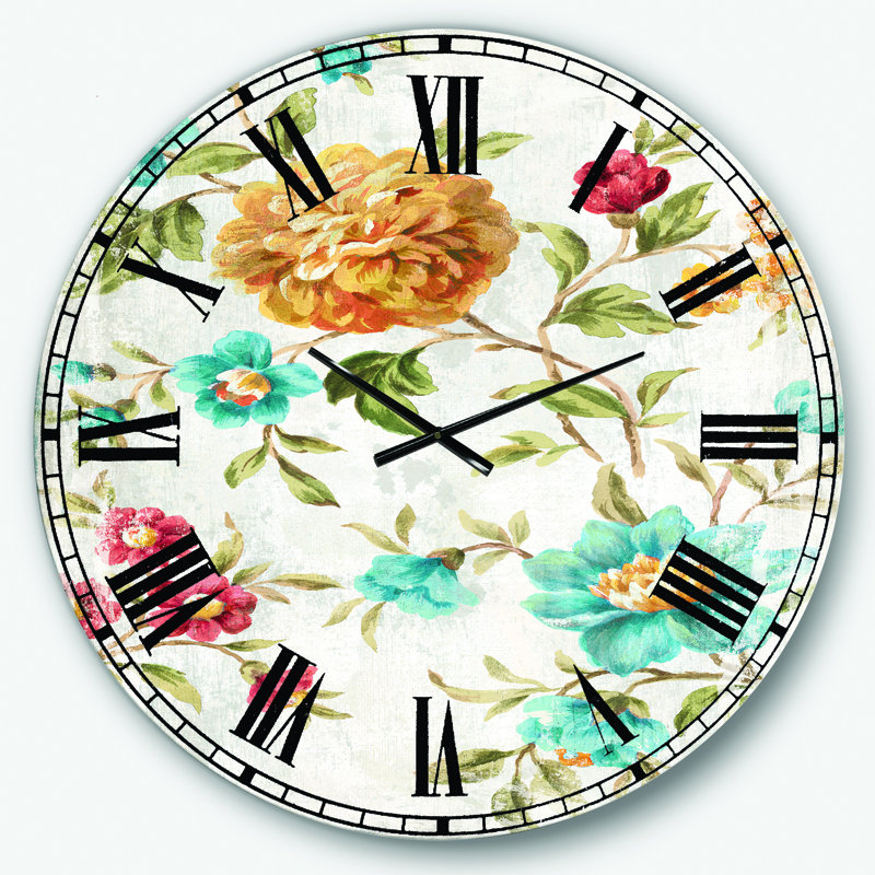 Horloge murale dorée, Surdimensionné