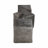 Altus Decorative Metal Cube Accent Sculpture for Tabletop Home Decor - Geometric Stacked Blocks Figurine Accent for Living Room - Silver & Metallic-2092281735