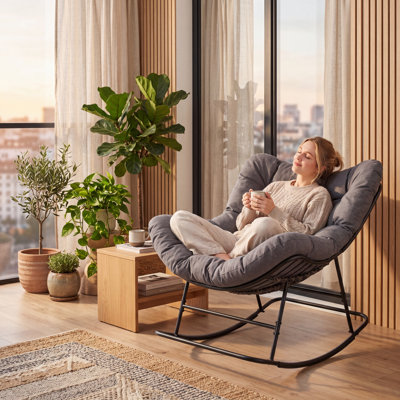 Fauteuil à bascule Papasan