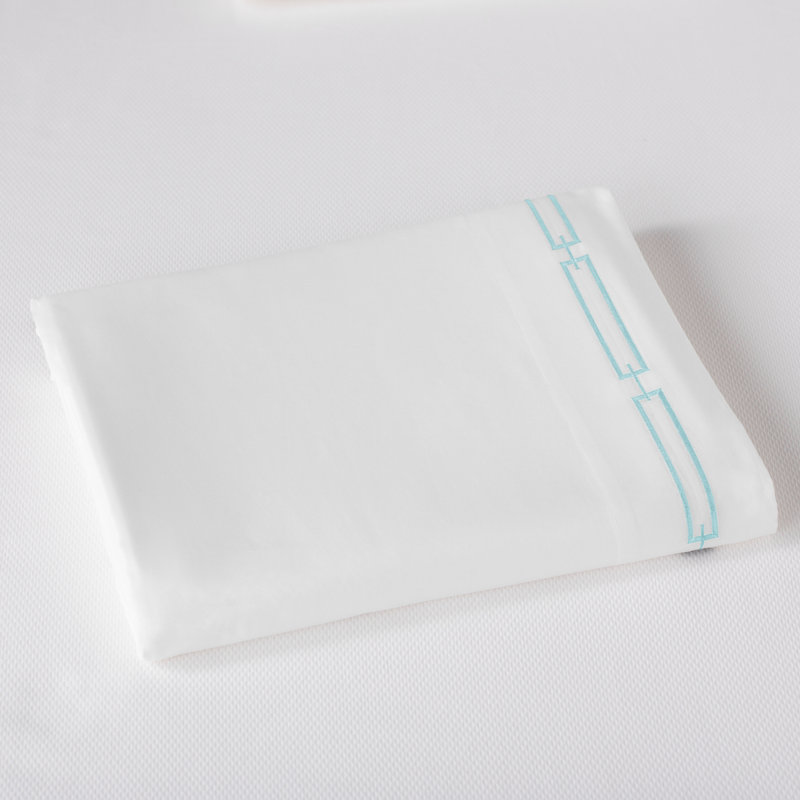 Stanza 420 Thread Count Egyptian-Quality Cotton Flat Sheet, Linen, Twin Flat Sheet