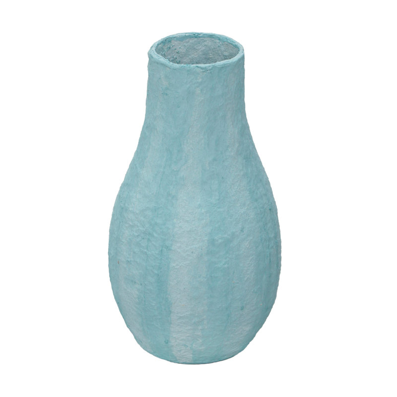 Vase Cotton Mache en bleu nuageux