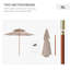 265cm Market Parasol