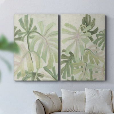 Toile tendue avec châssis I-Premium Intertwined Palms - Prêt à être accroché