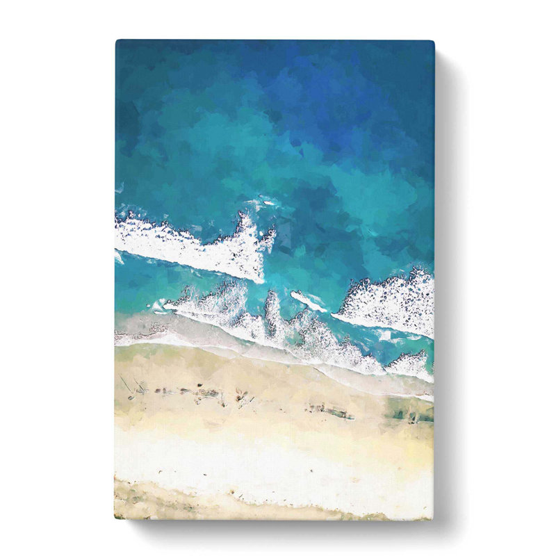 Blacks Beach In San Diego In Abstract - Wrapped Canvas Print, 91cm H x 60cm W x 3cm D