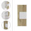 Armoire à pharmacie à porte simple H 38 po, trois tablettes-1388748830