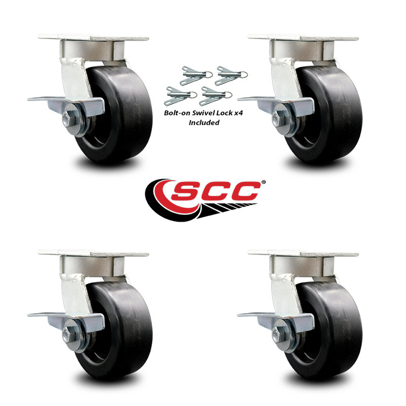 Kingpinless olefin Swivel Caster
