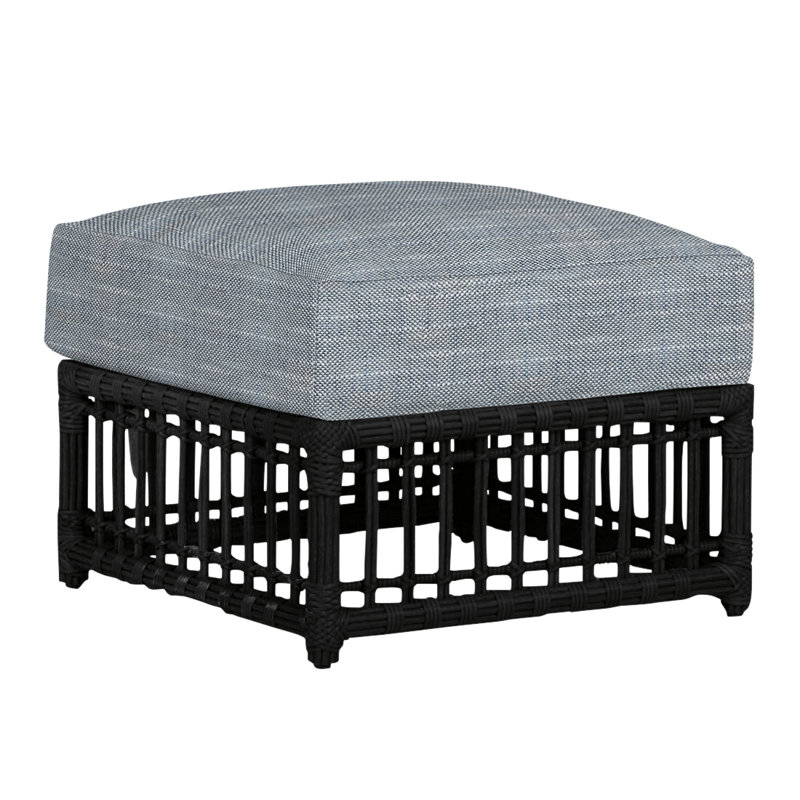 Repose-pieds Newport N-Dura, Pas de soudure, Chambray Rollo, Toile de jute Newport # 66