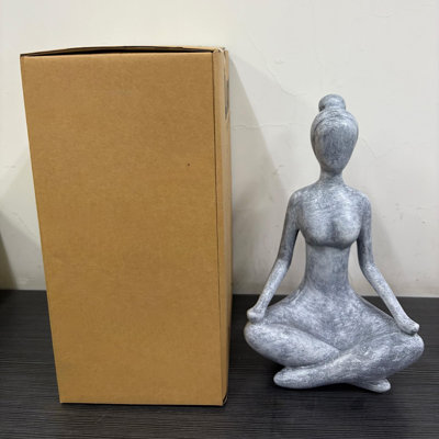 Statue de jardin zen pour l'extérieur, statue de collection en résine, convenant à la décoration intérieure et à la décoration des tablettes