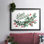 «Cut Wreath Christmas Collection A», reproduction encadrée sur papier