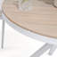 Ensemble de table d'extérieur en bois et chaise en corde 5 pièces