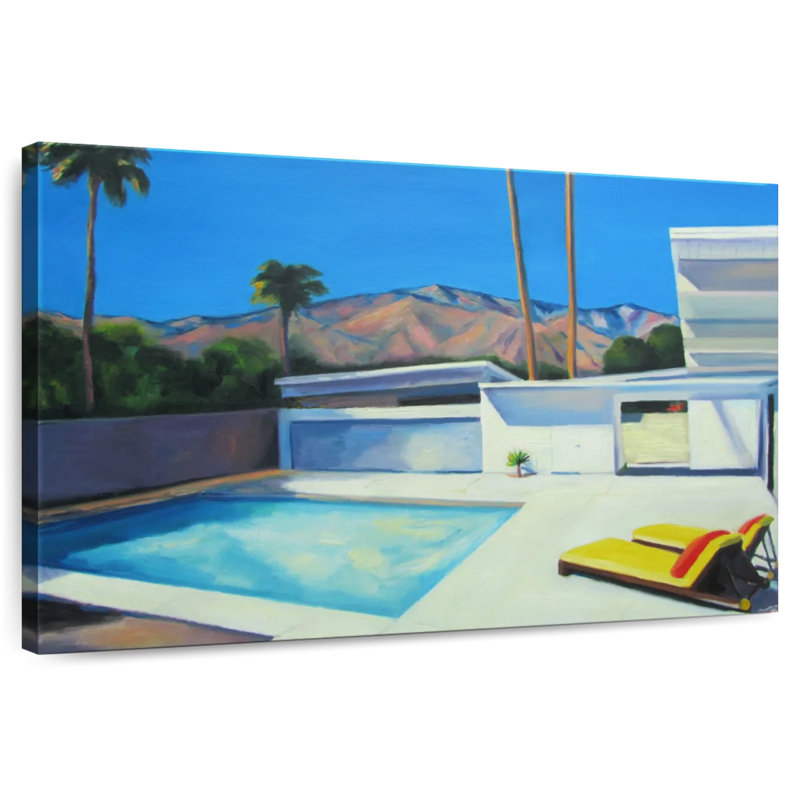 Lilie au bord de la piscine II, H 8 po x l 12 po