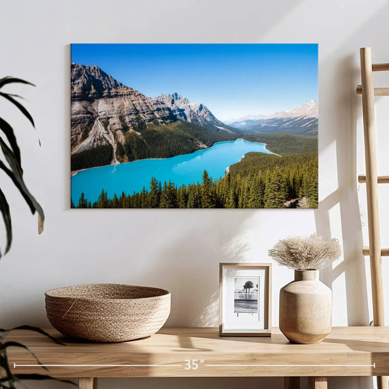 Alamar, aigue-marine, lac Peyto, H 16 po x l 24 po