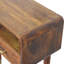Console incurvée Valenza en bois, brune