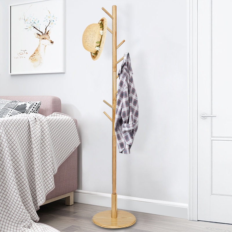 Boneta Freestanding Coat Rack, Wood