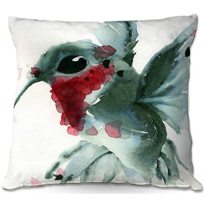 Couch Christmas Hummingbirds II Square Throw Pillow