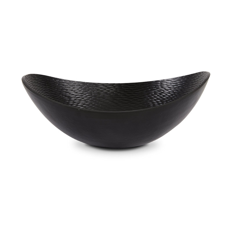 Bol décoratif en aluminium, Noir