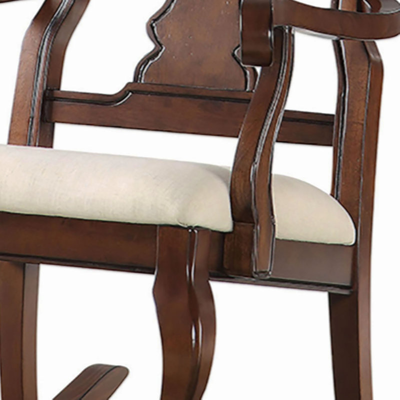 Chaise berçante à dossier Queen Anne