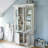 White Solid Wood + Glass Display Cases