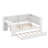 Wood Full Size Platform Bed With Trundle, LED, Desk-304504088