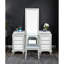 Ensemble de meuble-lavabo style Glam avec poignées en acrylique et tiroirs à roulement à billes