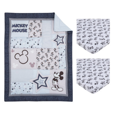 Mickey Mouse Timeless Mickey 3 - Piece Crib Bedding Set