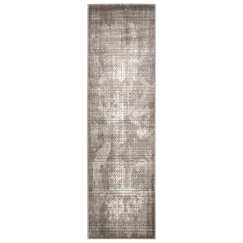 Tapis gris Arashel, Tapis de couloir 2 pi 2 po x 7 pi 6 po
