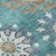 Premium Machine Washable Prisco Teal Rug