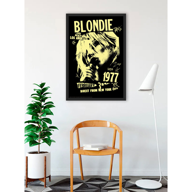 Blondie LA Tour 1977, reproduction d'art encadrée