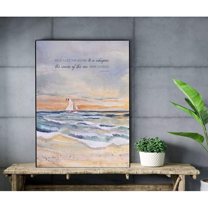 Plaque murale «He Stillé The Storm»