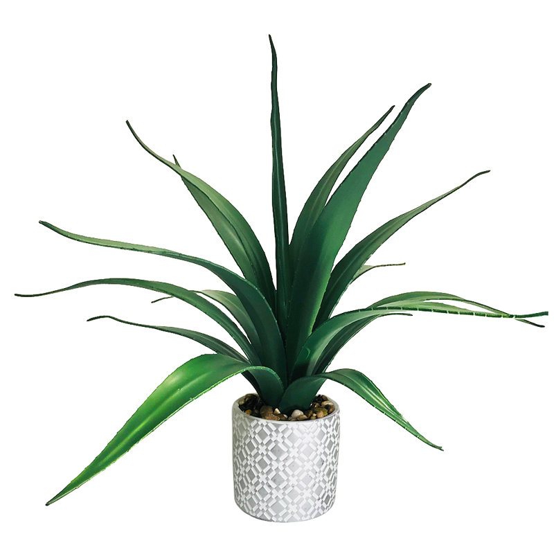 Aloès artificiel en pot 17 po