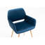 Chaise rembourrée en velours à dossier ouvert-1615215099