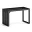 1 table de bout en forme de C avec repose-pieds réglables et table d'appoint 2-en-1 pour petits espaces