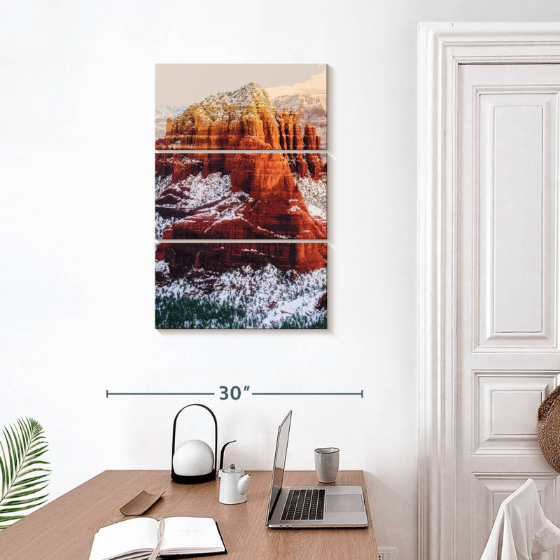 Illustration de neige Alvord Sedona, Arizona, H 32 po x l 20 po