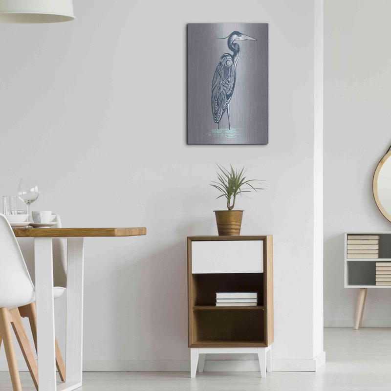 «Blue Heron» par Rachel Caldwell, H 24 po x l 16 po