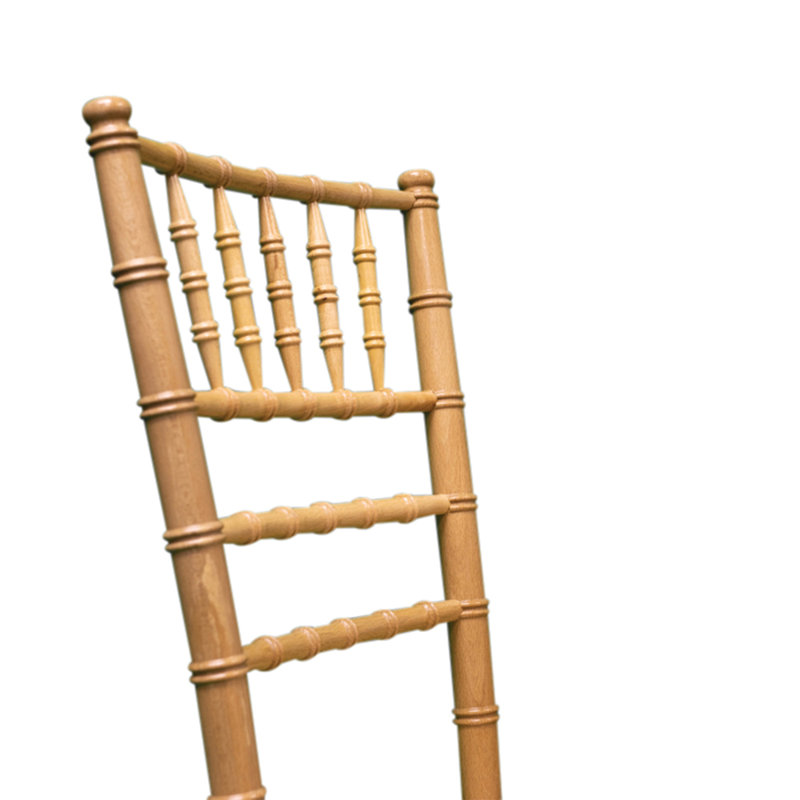 Arrington 43cm H Solid Wood Ladder Back Stacking Side Chair, Natural