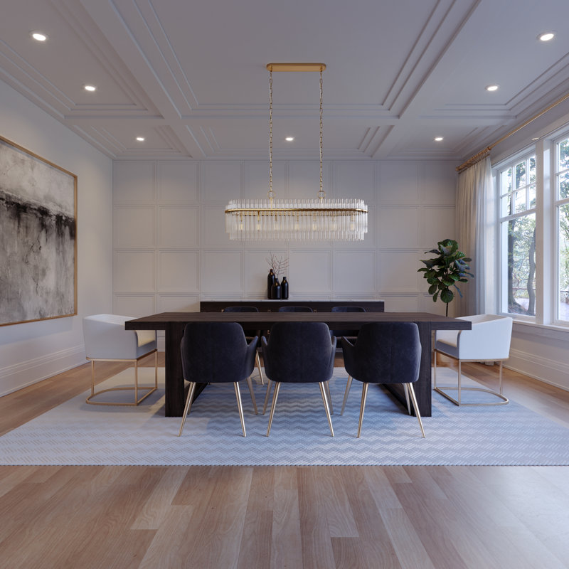 Beckett 7 - Light Chandelier, Burnished Brass