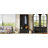 Free Standing Hall Tree Set Of 2, Multifunctional 3-IN-1 Entryway Coat Rack With Black Retro Handles, Seating Bench With Storage Drawers-47606020
