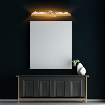 37.5'' Black LED Vanity Light – Color Selectable (3000K/4000K/5000K) – Integrated LED – Ideal for Bathroom, Powder Room, Vanity Area
