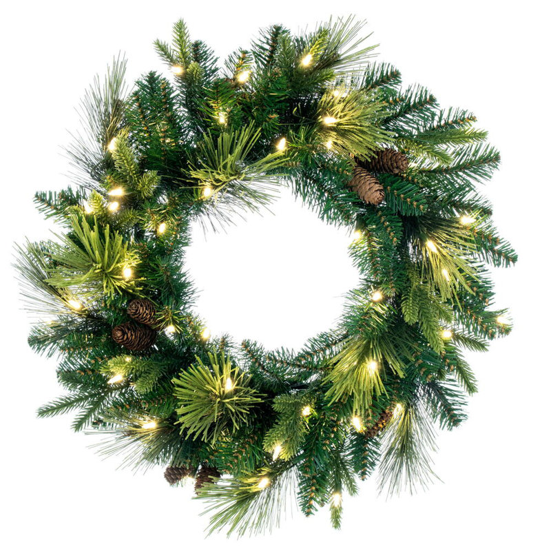 24 " Pre-Lit Wreath
