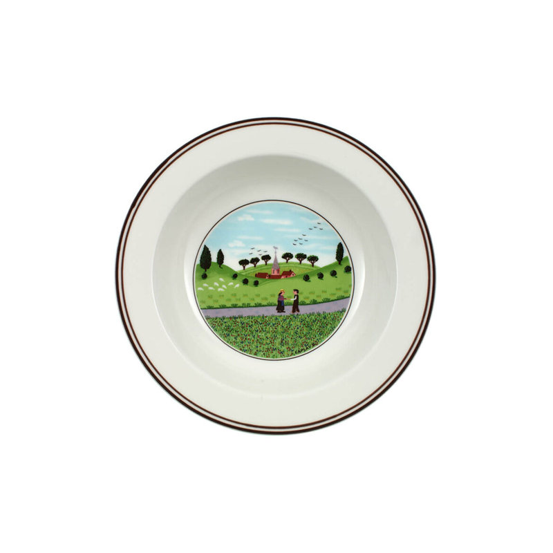 Villeroy & Boch Design Naif Rim Cereal Bowl - Friend Meeting