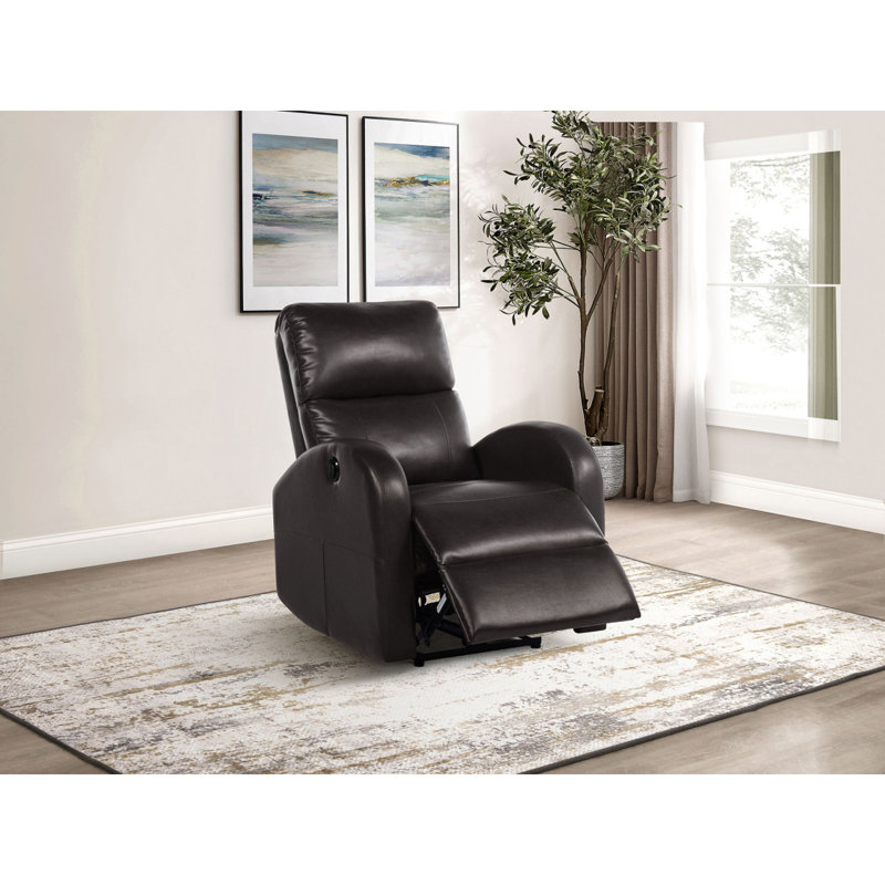 Fauteuil inclinable électrique Meglia, Brun