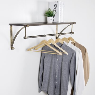 Trent Austin Design® Allen 35.4'' Wall Mounted Clothes Rack & Reviews ...