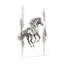 Animaux, cheval en mouvement avec fond abstrait-931508301