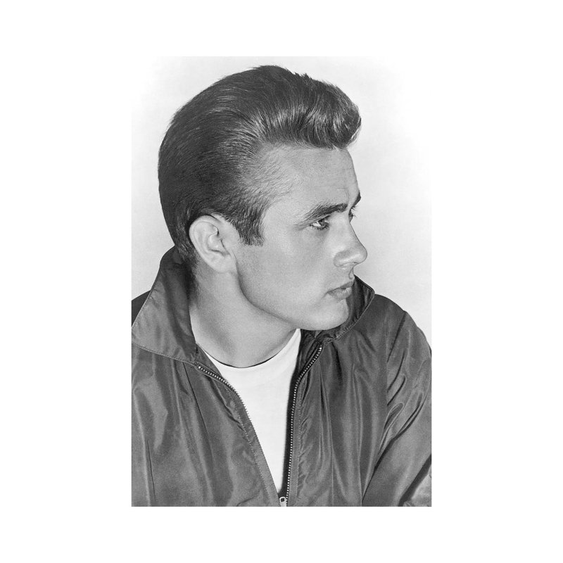 James Dean (1931-1955) - Print on Canvas, Wrapped Canvas, 20.32 cm H x 30.48 cm W