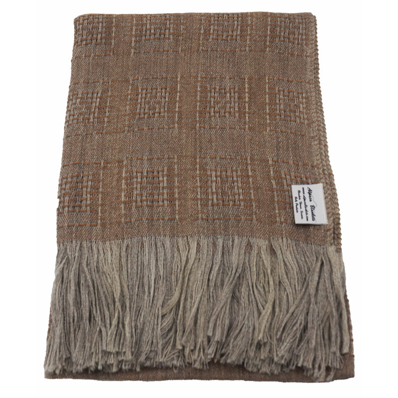 Couverture en laine Sebergham, Bleu