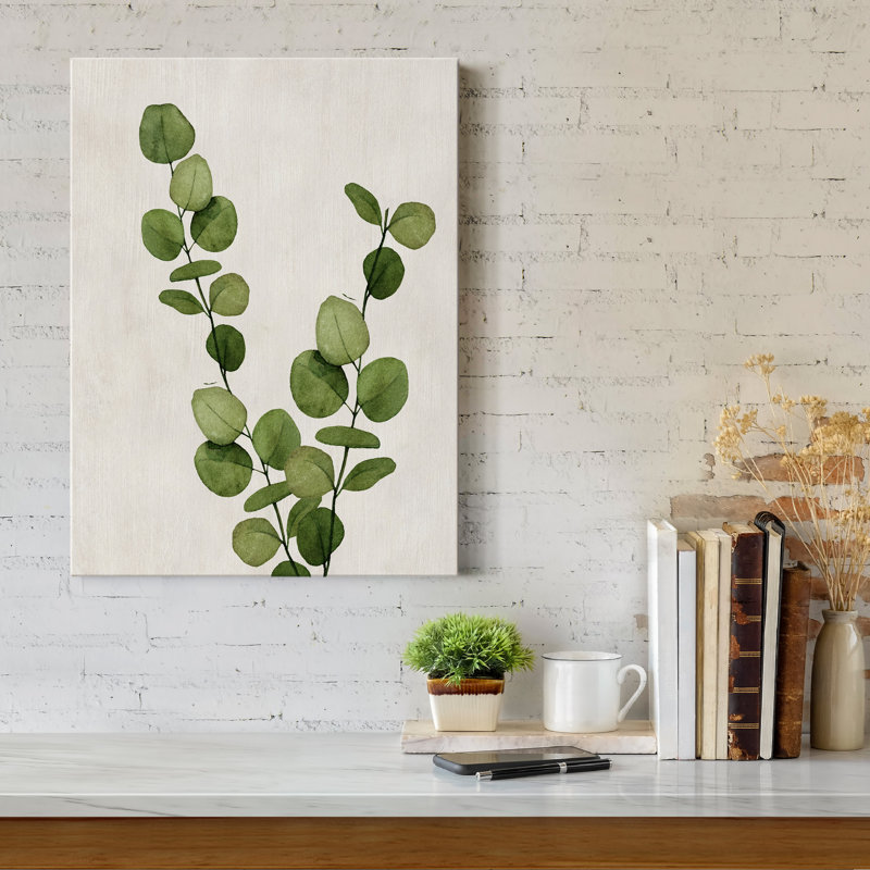 «Botanical Wash III» par Conrad Knutsen, reproduction d'art sur toile tendue, H 12 po x l 8 po x P 1 po
