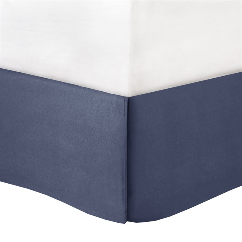 8 Piece Embroidered Comforter Set Navy, Queen Comforter + 4 Shams + 2 Pillows