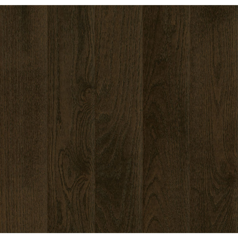 Parquet en chêne massif de 3/4 po de largeur x 3 1/4 po de largeur variable, Brun noirci