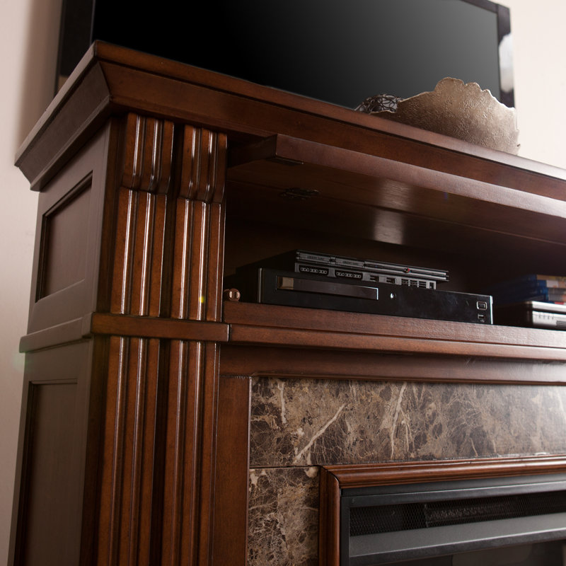 Norcott 48'' W Electric Fireplace, Whiskey Maple